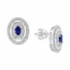 Budget 🔔 EFFY Collection EFFY® Sapphire (5/8 Ct. T.w.) & Diamond (1/3 Ct. T.w.) Stud Earrings In 14k White Gold ⭐