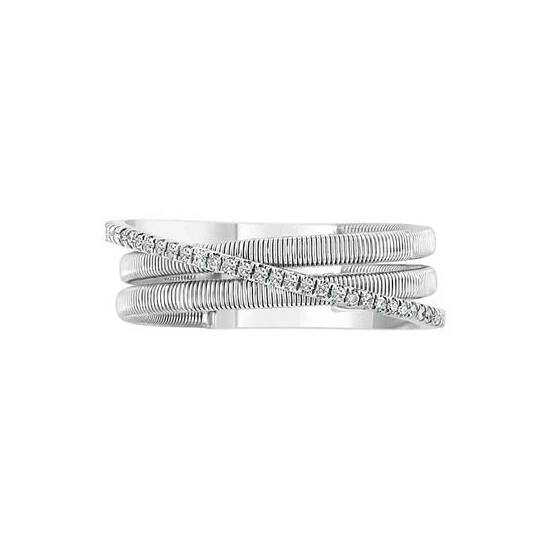 Deals 👏 EFFY Collection EFFY® Diamond Crossover Statement Ring (1/10 Ct. T.w.) In Sterling Silver 🛒 - Image 3