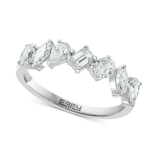 Cheapest 👏 EFFY Collection EFFY® Diamond Multi-Shape Ring (1-3/8 Ct. T.w.) In 14k White Gold 🌟