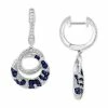 Best reviews of 🎉 EFFY Collection EFFY® Sapphire (3/8 Ct. T.w.) & Diamond (3/4 Ct. T.w.) Patterned Interlocking Ring Drop Earrings In 14k White Gold 🤩