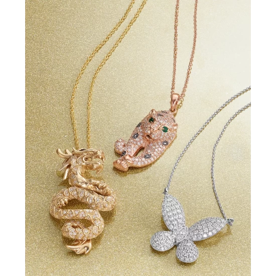 Brand new ✔️ EFFY Collection EFFY® Diamond Dragon Pendant Necklace (5/8 Ct. T.w.) In 14k Gold Yellow Gold 😍 - Image 7