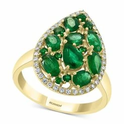 Wholesale ❤️ EFFY Collection EFFY® Emerald (2 Ct. T.w.) & Diamond (1/6 Ct. T.w.) Statement Ring In 14k Gold 🥰