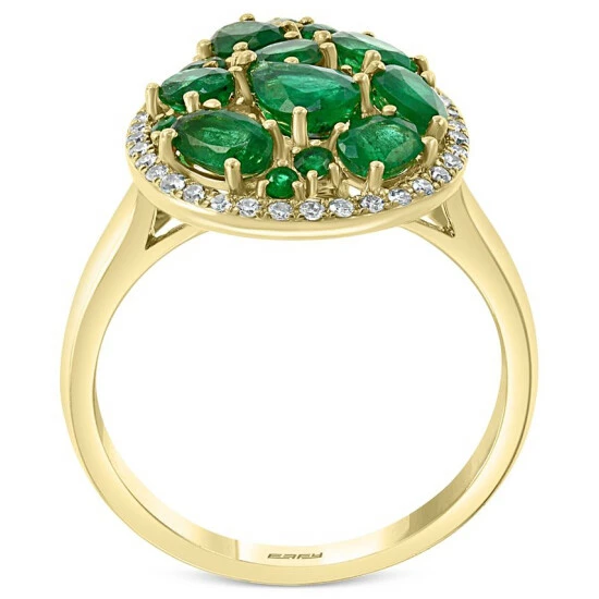 Wholesale ❤️ EFFY Collection EFFY® Emerald (2 Ct. T.w.) & Diamond (1/6 Ct. T.w.) Statement Ring In 14k Gold 🥰 - Image 4
