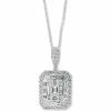 Budget ⭐ EFFY Collection EFFY® Diamond Cluster 18 Pendant Necklace (1-3/4 Ct. T.w.) In 14k White Gold ✨