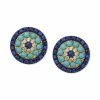 Cheapest ✨ EFFY Collection EFFY® Sapphire (1-1/2 Ct. T.w.), Turquoise & Diamond (1/10 Ct. T.w.) Stud Earrings In 14k Gold Yellow Gol 😀