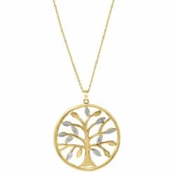 Best Pirce ✨ EFFY Collection EFFY® Diamond Tree 18 Pendant Necklace (1/2 Ct. T.w.) In 14k Gold Yellow Gold 🔔