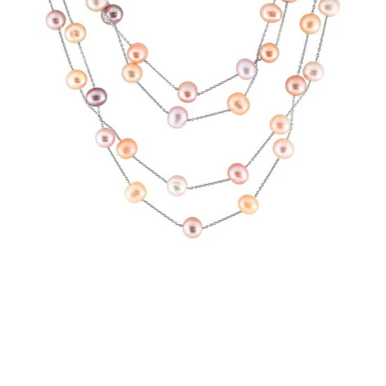 Hot Sale 🔥 EFFY Collection EFFY® Multicolor Cultured Freshwater Pearl (7 Mm) 36 Statement Necklace In Sterling Silver 🎉 - Image 4