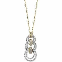 Best reviews of 🔔 EFFY Collection Duo By EFFY® Diamond Link Pendant Necklace (7/8 Ct. T.w.) In 14k Gold And White Gold Two-tone 😍
