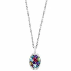 Buy 🌟 EFFY Collection EFFY® Multi-Stone (4-1/5 Ct. T.w.) And Diamond (1/4 Ct. T.w.) 18 Pendant Necklace In Sterling Silver Multi Gemstones 🔔