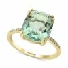 Best deal 🔥 EFFY Collection EFFY® Green Quartz (4 1/3 Ct. T.w.) & Diamond Accent Ring In 14k Yellow Gold 👏