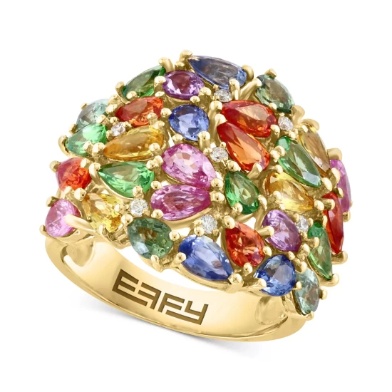 Top 10 😍 EFFY Collection Pave Rose By EFFY® Diamond Ring (1-1/8 Ct. T.w.) In 14k Rose Gold Or 14k Yellow Gold ⌛ - Image 5