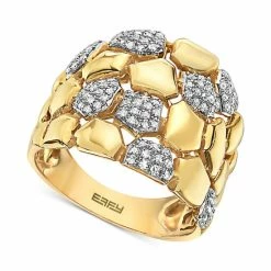 Budget 👏 EFFY Collection EFFY® Diamond Nugget Ring (3/8 Ct. T.w.) In 14k Gold Yellow Gold 😉