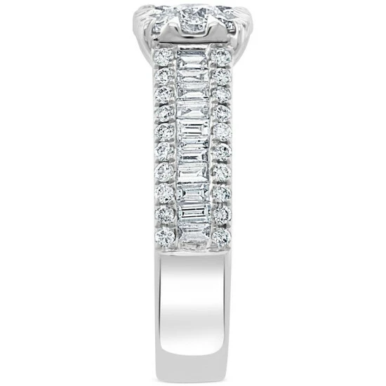 Wholesale ✨ EFFY Collection EFFY® Diamond Halo Baguette Ring (1-1/2 Ct. T.w.) In 14k White Gold 🤩 - Image 5