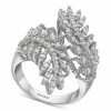 Cheap 😉 EFFY Collection EFFY® Diamond Leaf Bypass Ring (1-1/20 Ct. T.w.) In 14k White Gold ⌛
