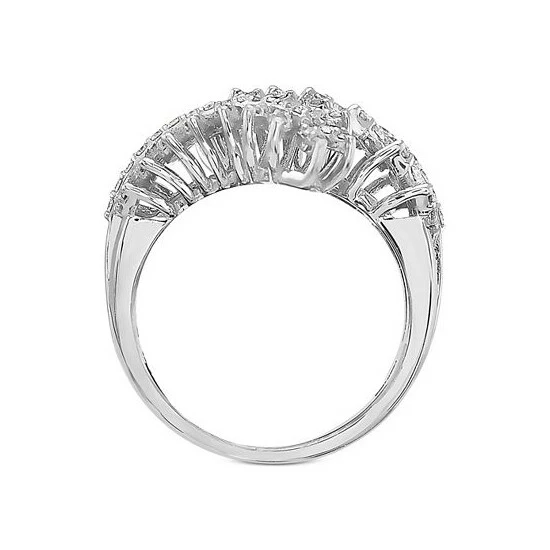 Cheap 😉 EFFY Collection EFFY® Diamond Leaf Bypass Ring (1-1/20 Ct. T.w.) In 14k White Gold ⌛ - Image 2