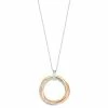 Flash Sale 🔥 EFFY Collection EFFY® Diamond Circle 18 Pendant Necklace (5/8 Ct. T.w.) In 14k Tricolor Gold Two Toned ✨