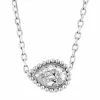 Flash Sale 😉 EFFY Collection EFFY® Diamond Pear Solitaire 18 Pendant Necklace (1/3 Ct. T.w.) In 14k White Gold 😉