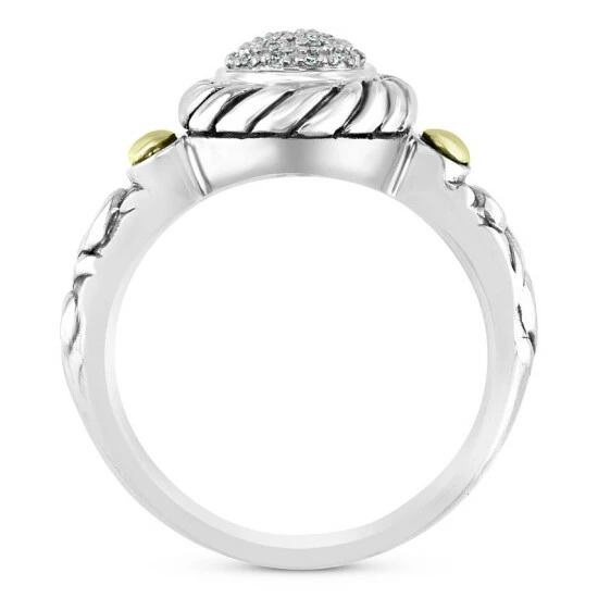 Wholesale 😀 EFFY Collection EFFY® Diamond Cluster Statement Ring (1/20 Ct. T.w.) In Sterling Silver & 18k Gold-Plate Sterling Silver/18k Yellow Gold ❤️ - Image 5