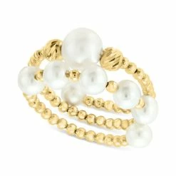 Cheap 🔥 EFFY Collection EFFY® Cultured Freshwater Pearl (4-1/2 - 7mm) Beaded Coil Ring In 14k Gold 14k Yellow Gold 😀
