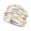 Budget 😀 EFFY Collection EFFY® Diamond Multirow Crossover Statement Ring (1-3/8 Ct. T.w.) In 14k Tricolor Gold Two Toned 😀
