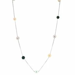 Coupon 🌟 EFFY Collection EFFY® Cultured Freshwater Pearl (6-7mm) Necklace In Sterling Silver (Available In Oval Or Round) Pink Oval 🥰