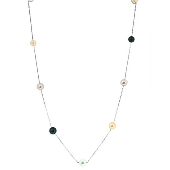 Coupon 🌟 EFFY Collection EFFY® Cultured Freshwater Pearl (6-7mm) Necklace In Sterling Silver (Available In Oval Or Round) Pink Oval 🥰