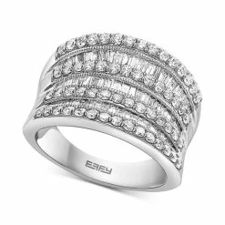 Discount 🌟 EFFY Collection EFFY® Diamond Multirow Statement Ring (1-3/8 Ct. T.w.) In 14k White Gold ❤️