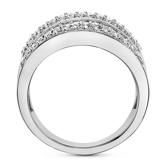 Discount 🌟 EFFY Collection EFFY® Diamond Multirow Statement Ring (1-3/8 Ct. T.w.) In 14k White Gold ❤️ - Image 5
