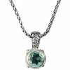 New 👍 EFFY Collection Balissima By EFFY® Green Quartz Round Pendant (5 Ct. T.w.) In Sterling Silver And 18k Gold No Color 😍