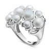 Hot Sale 🤩 EFFY Collection EFFY® Cultured Freshwater Pearl (4 & 6mm) Openwork Cluster Ring In Sterling Silver ⭐