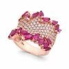 Best deal 🎁 EFFY Collection Rosa By EFFY® Ruby (3-1/4 Ct. T.w.) & Diamond (1-3/8 Ct. T.w.) Ring In 14k Rose Gold 🤩