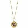 Budget ✨ EFFY Collection EFFY® Multi-Gemstone (1/5 Ct. T.w.) & Diamond Accent Aquarius Zodiac 18 Pendant Necklace In Gold-Plated Silver Multicolor 🎁