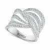 Coupon ⌛ EFFY Collection EFFY® Diamond Wave Ring (3/4 Ct. T.w.) In 14k White Gold 🔥