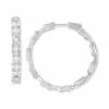 New 😍 EFFY Collection EFFY® Diamond Baguette & Round Medium Hoop Earrings (2-1/10 Ct. T.w.) In 14k White Gold, 1.2 🧨