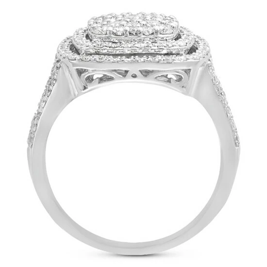 Best reviews of 🔔 EFFY Collection EFFY® Diamond Halo Cluster Ring (1-1/20 Ct. T.w.) In 14k White Gold ⭐ - Image 4