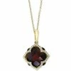 Outlet ⭐ EFFY Collection EFFY® Rhodolite Garnet (8-1/10 Ct. T.w.) & Diamond (1/5 Ct. T.w.) 18 Pendant Necklace In 14k Gold 🔔