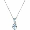 Brand new 😀 EFFY Collection EFFY® Aquamarine (2-1/10 Ct. T.w.) & Diamond (1/20 Ct. T.w.) 18 Pendant Necklace In 14k White Gold 🎁