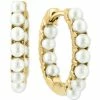 Cheapest 🛒 EFFY Collection EFFY® Cultured Freshwater Pearl (4mm) In & Out Hoop Earrings In 14k Gold 🌟