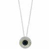 Best Sale 🧨 EFFY Collection EFFY® Multicolor Diamond Evil Eye 18 Pendant Necklace (7/8 Ct. T.w.) In 14k White & Yellow Gold Two Tone 💯