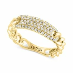 Top 10 ✔️ EFFY Collection EFFY® Diamond Pavé Chain Link Ring (3/8 Ct. T.w.) In 14k Gold Yellow Gold 👍