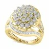 Brand new 👏 EFFY Collection EFFY® Diamond Round & Baguette Cluster Swirl Ring (7/8 Ct. T.w.) In 14k Gold Two Toned 🔥