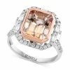 Best deal 🧨 EFFY Collection EFFY® Morganite (2-1/10 Ct. T.w.) & Diamond (3/8 Ct. T.w.) Ring In 14k Rose & White Gold 💯