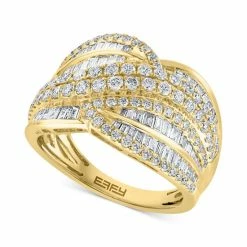 Best Pirce ❤️ EFFY Collection EFFY® Diamond Multirow Statement Ring (1-1/2 Ct. T.w.) In 14k Gold Yellow Gold 🧨