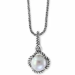 Coupon ❤️ EFFY Collection EFFY® Cultured Freshwater Pearl 18 Pendant Necklace (9mm) In Sterling Silver 💯