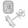 Top 10 🤩 EFFY Collection EFFY® HEMATIAN Diamond Baguette Cluster Stud Earrings (3/4 Ct. T.w.) In 18k White Gold ✔️