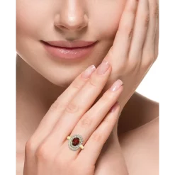 New 🌟 EFFY Collection EFFY® Sapphire (3/4 Ct. T.w) & Diamond (1/4 Ct. T.w) 18 Pendant Necklace In 14K White Gold (Also Available In Emerald And Ruby) Ruby/white Gold 😉