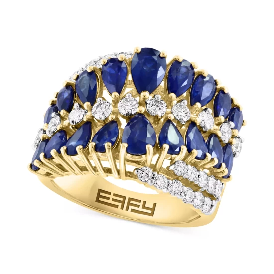 Top 10 ✔️ EFFY Collection EFFY® Emerald (5-1/2 Ct. T.w.) & Diamond (1/2 Ct. T.w.) Statement Ring In 14k Gold Or 14k White Gold Emerald/white Gold 🎁 - Image 2