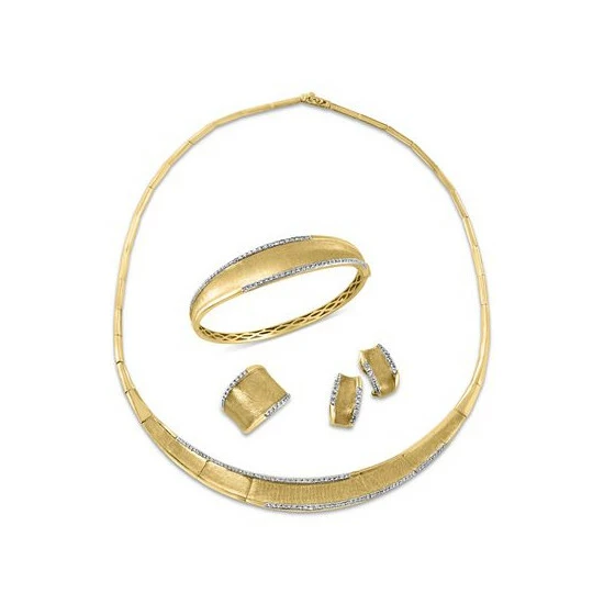 Best Pirce 🔔 EFFY Collection EFFY® Diamond Border 16 Collar Necklace (9/10 Ct. T.w.) In 14k Gold Yellow Gold 👏 - Image 3