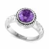 Cheapest 👍 EFFY Collection EFFY® Amethyst Solitaire Ring (1-3/4 Ct. T.w.) In Sterling Silver (Also In Blue Topaz) 🌟