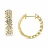 Cheap 😀 EFFY Collection EFFY® Diamond Checkerboard Pattern Hoop Earrings (1 Ct. T.w.) In 14k Gold Yellow Gold 🥰
